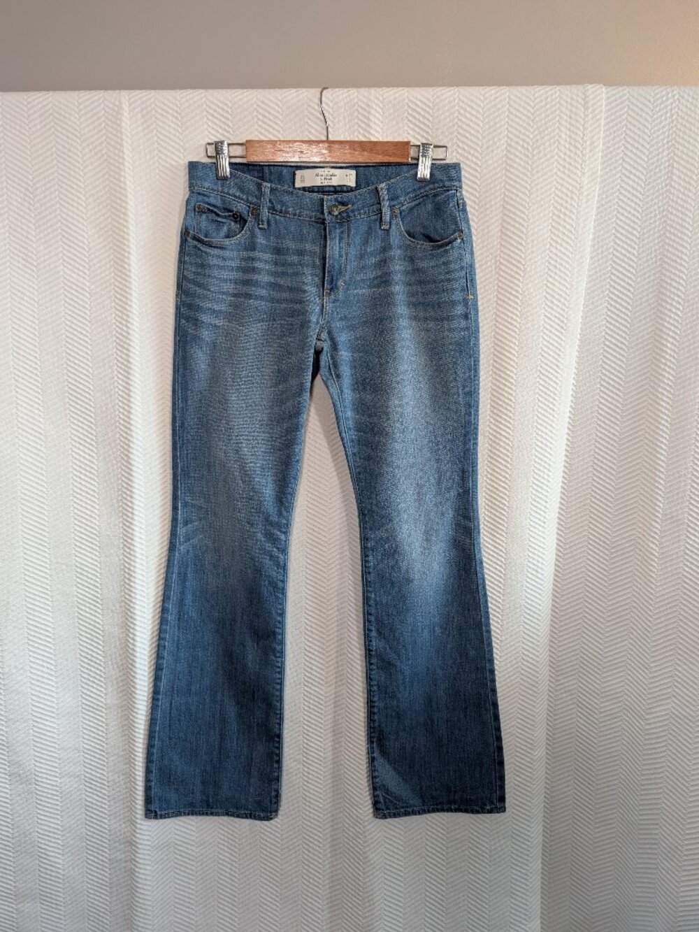 Abercrombie & Fitch Emma Perfect Stretch Jeans Bootcut Flare Y2K Denim Size 4S